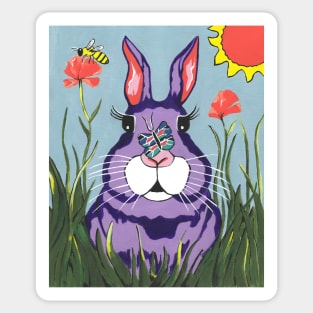 FUNNY Bunny - Easter Bunny Rabbit Painting Sticker